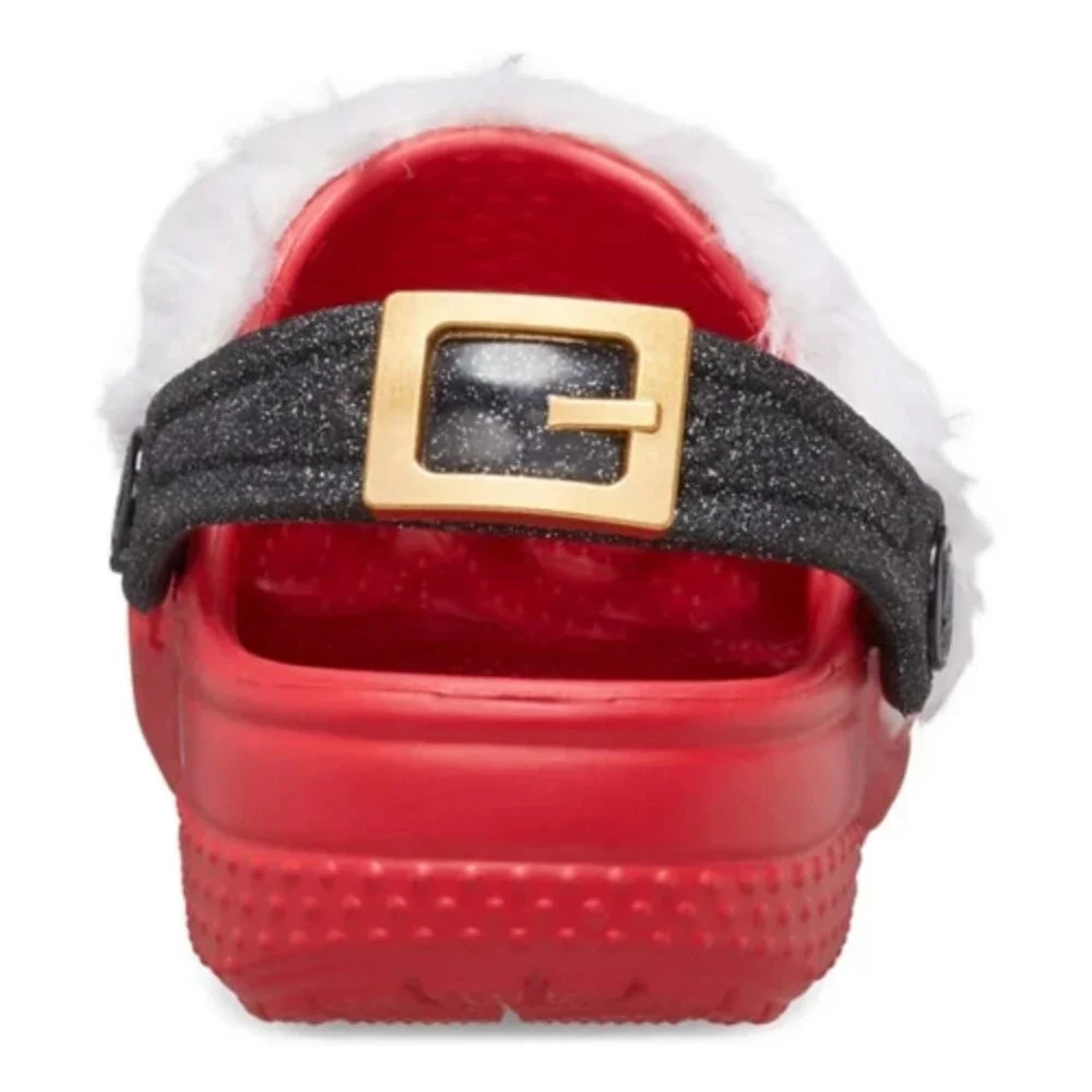 Crocs Littles Santa 210761-6WE Clogs Toddler 2-3 Red Slip On Casual Shoes UWU82